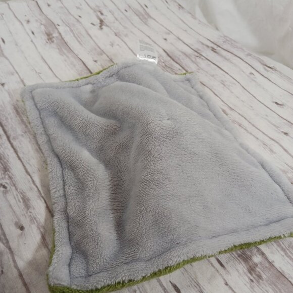 Zak & Zoey Green Gray Dino Lovey Security Blanket Plush Stuffed Animal Small 10" - Picture 5 of 6
